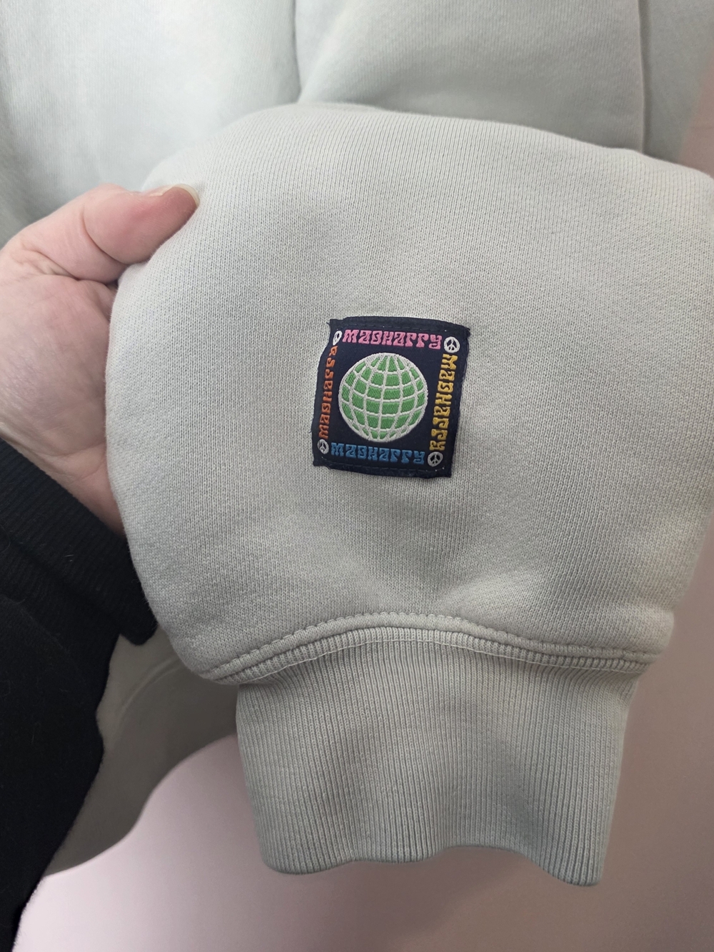 Madhappy Heritage Fleece Crewneck Sweatshirt XL Mint Green Oversized - Picture 4 of 7